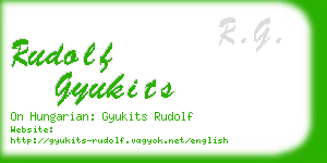 rudolf gyukits business card